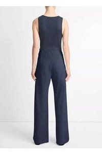high waist bias pant in coastal