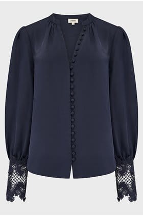 Ava Blouse in Midnight