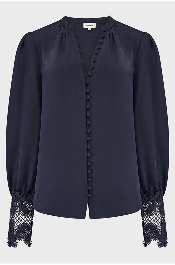 ava blouse in midnight