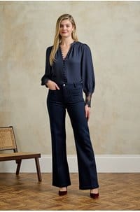 ava blouse in midnight