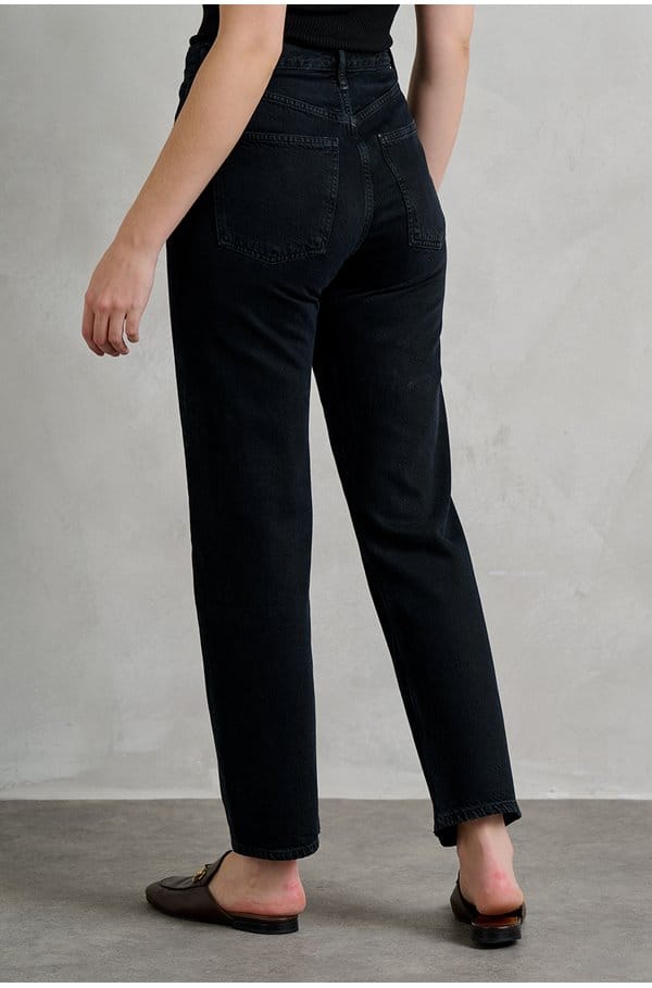 90's pinch waist jean in crushed