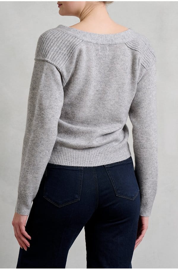 lux cardigan in grey