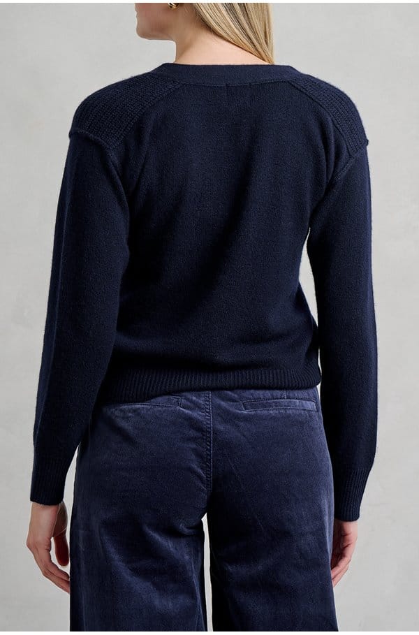 lux cardigan in navy