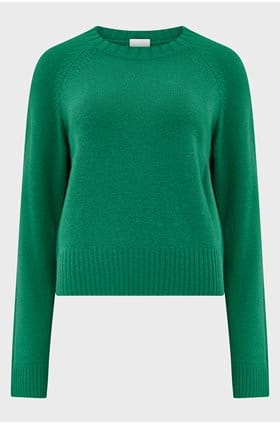 Crew Neck Jumper in Green