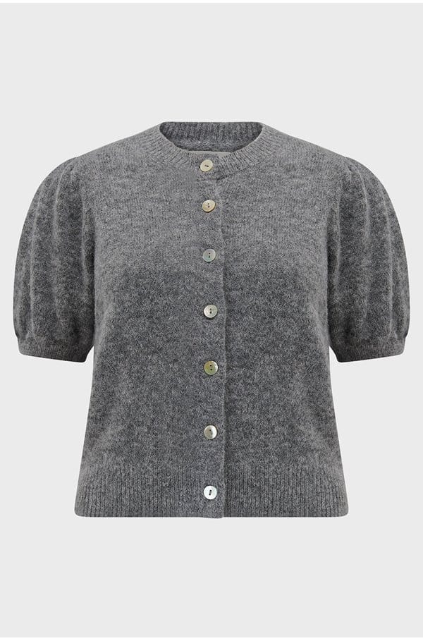 anisa cardigan in heather grey
