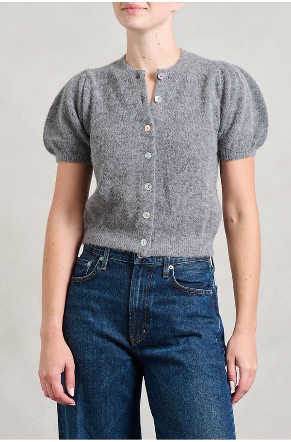 anisa cardigan in heather grey