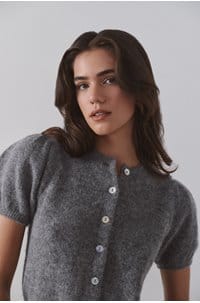 anisa cardigan in heather grey