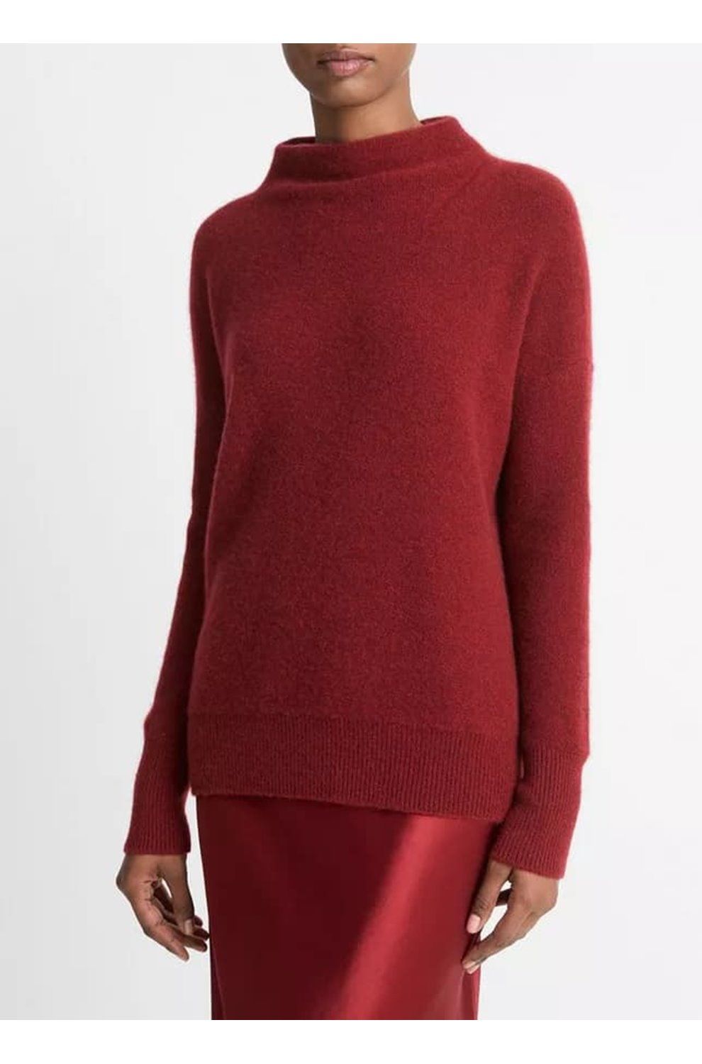 Vince cashmere funnel neck sweater 2025