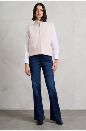 Leenah Wide Jean in Praline