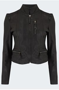 ruci leather jacket in black