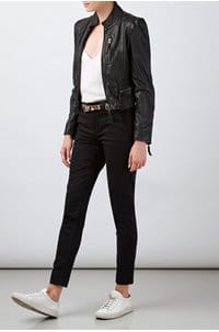 ruci leather jacket in black