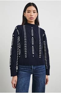 tori sweater in navy