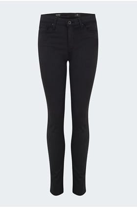 Prima Cigarette Jean in Black Sateen