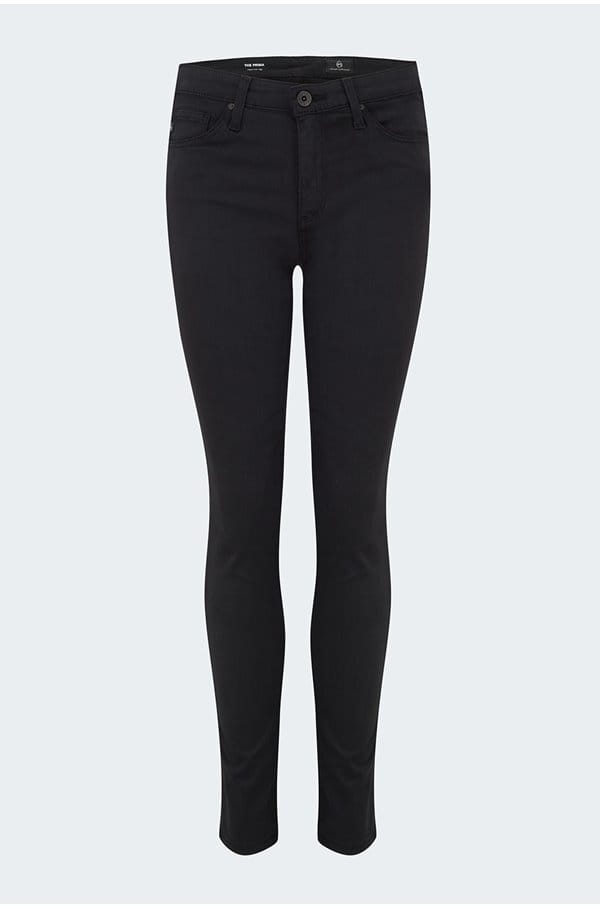 prima cigarette jean in black sateen