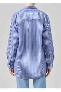 kayla shirt in navy mesa stripe