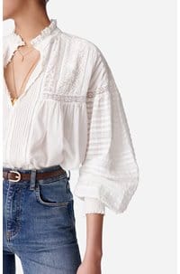 dahlia blouse in blanc