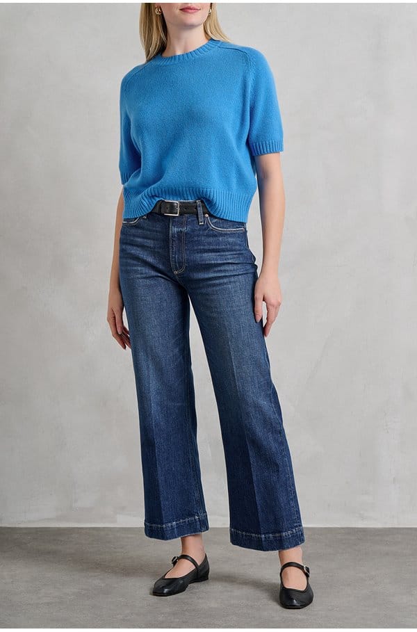 leenah wide ankle jean in narrative