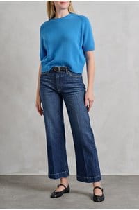 leenah wide ankle jean in narrative