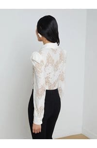 jenica lace blouse in ivory