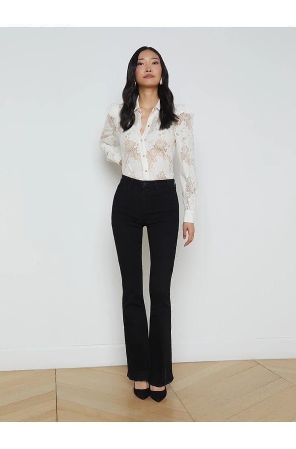 jenica lace blouse in ivory