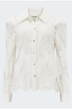 Jenica Lace Blouse in Ivory