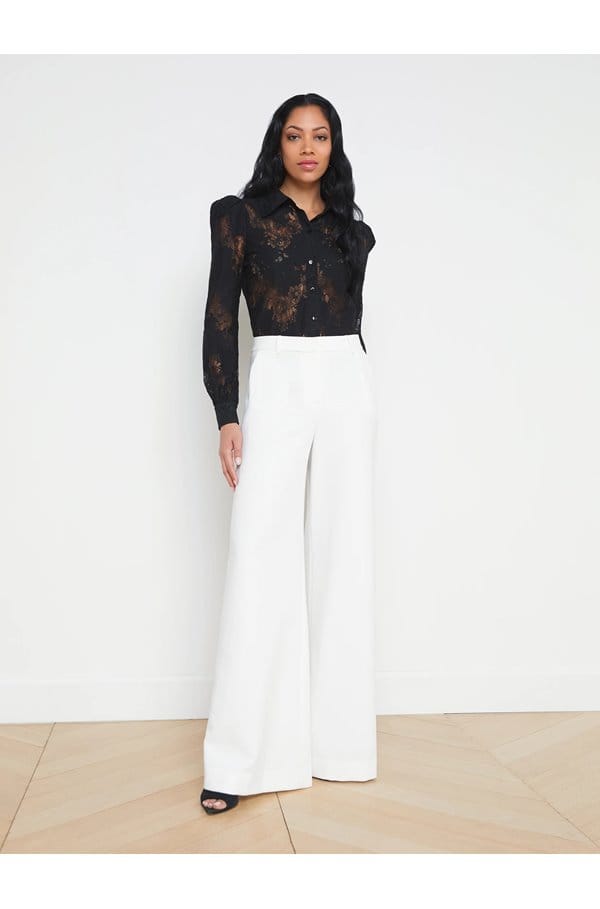 jenica lace blouse in black