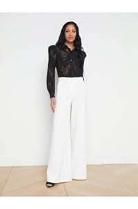 jenica lace blouse in black