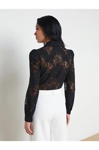 jenica lace blouse in black