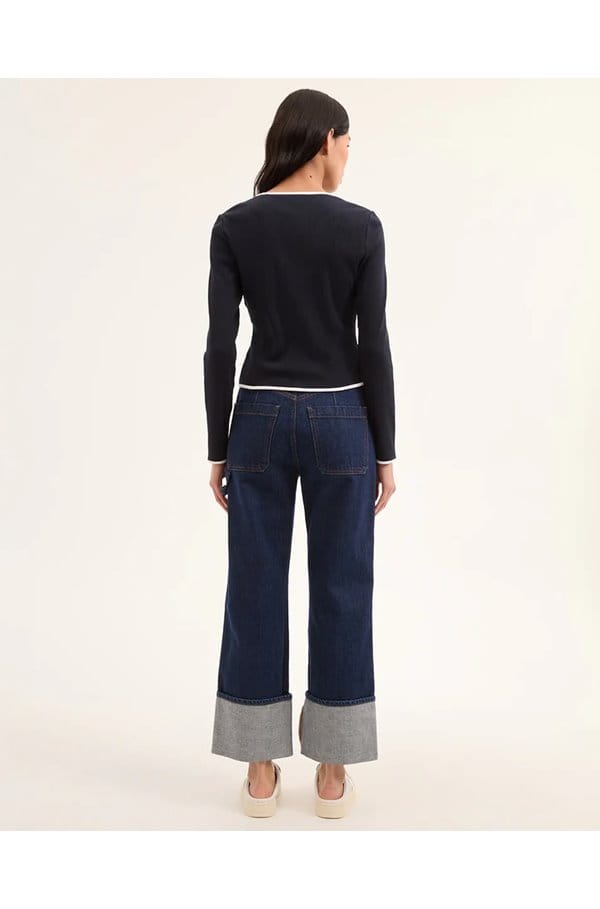 wilmer cardigan in navy