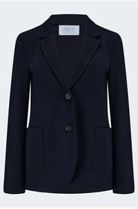 stand up collar blazer in navy