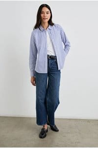 stina shirt in mariner white stripe