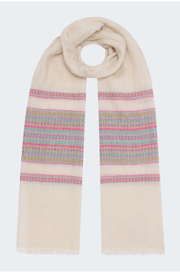 deborah scarf in beige rose