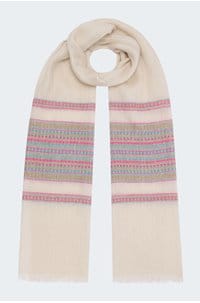 deborah scarf in beige rose