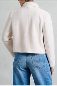 jean jacket in cream