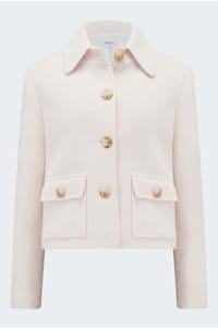 jean jacket in cream