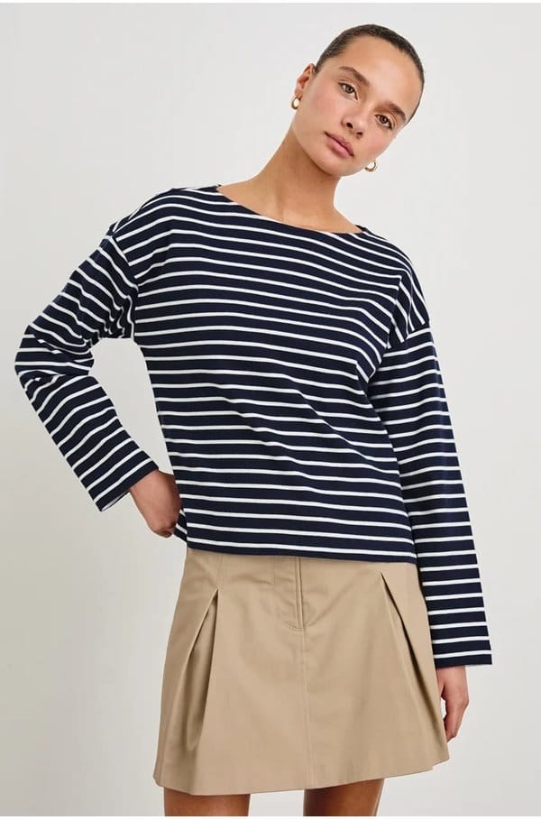 macy top in nautical stripe