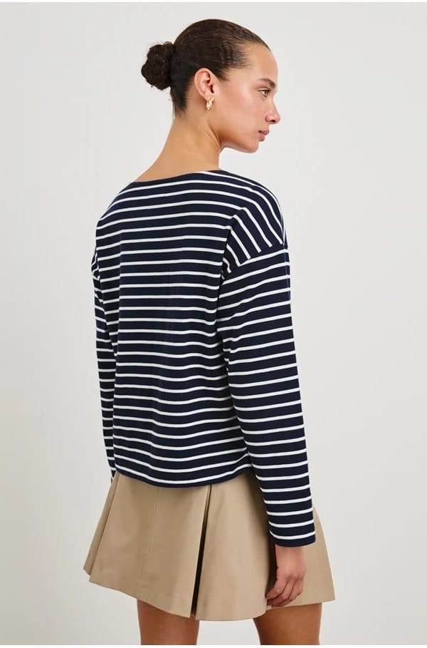 macy top in nautical stripe