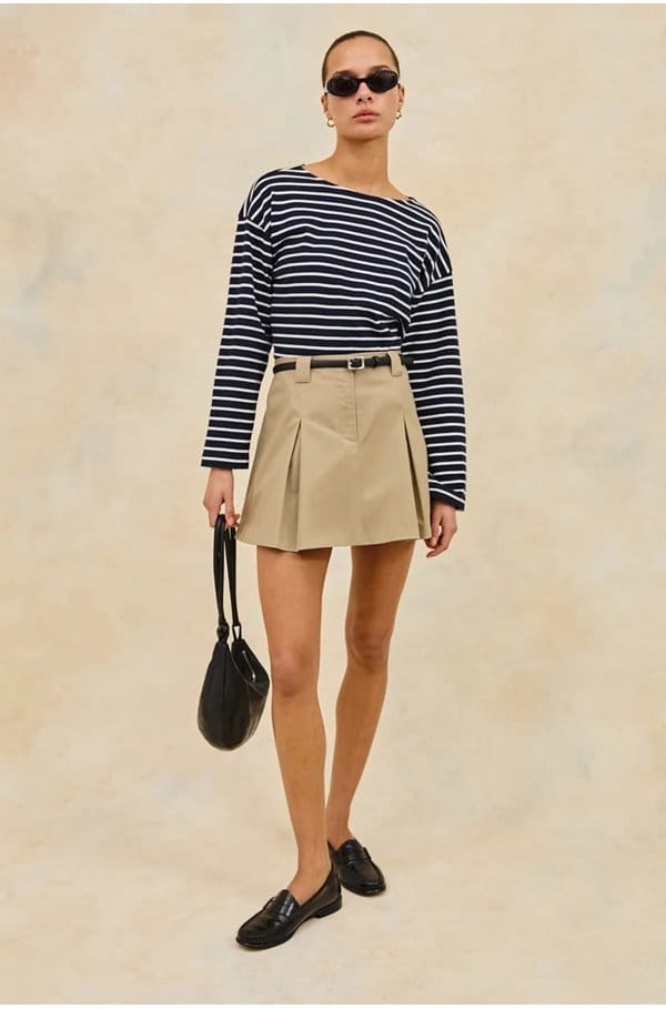macy top in nautical stripe