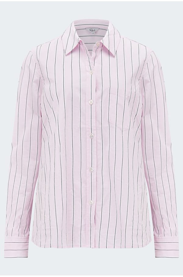 stina shirt in cherry blossom stripe