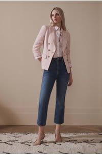 ryland dickey jacket in pink shell