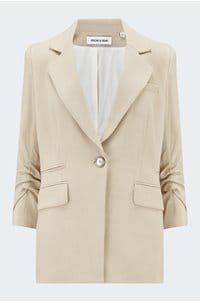 battista dickey jacket in stone khaki