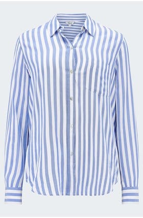 Wren Shirt in Blue White