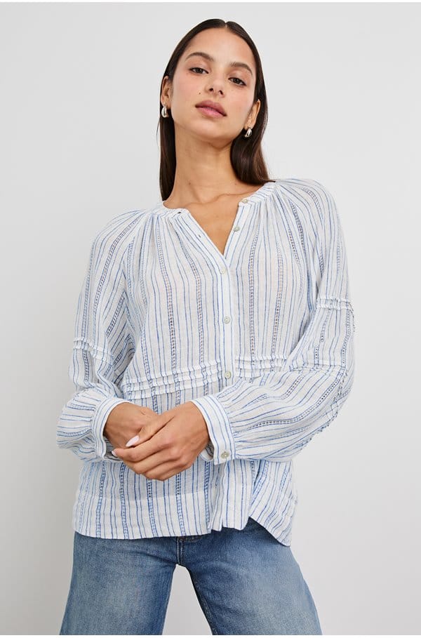 frances top in sonoma stripe