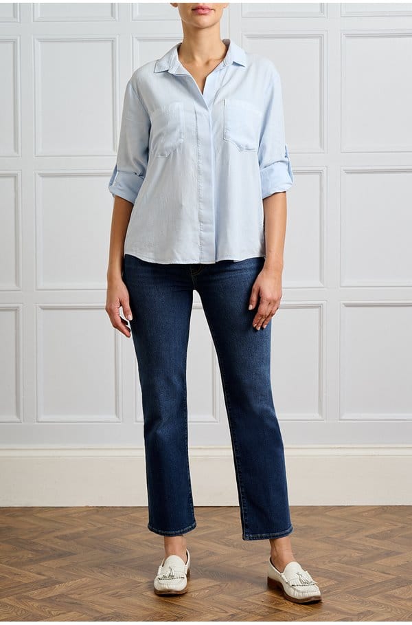 split back button down shirt in clearwater