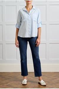 split back button down shirt in clearwater