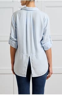 split back button down shirt in clearwater