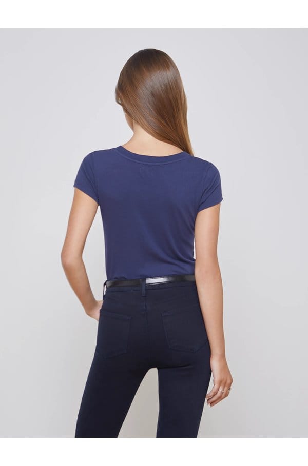 cory crew neck tee in navy