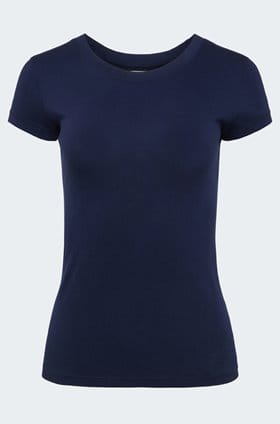 Cory Crew Neck Tee in Navy