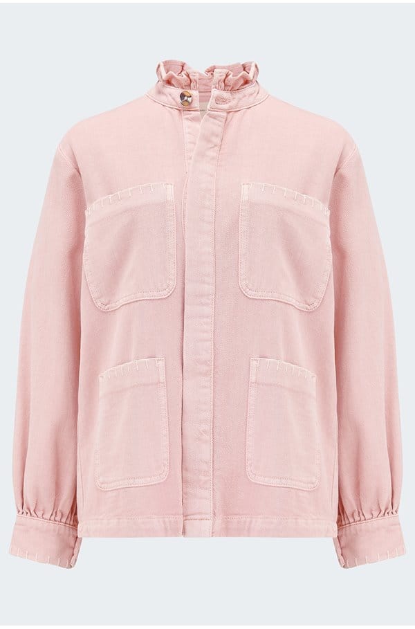 pablo jacket in peony pink
