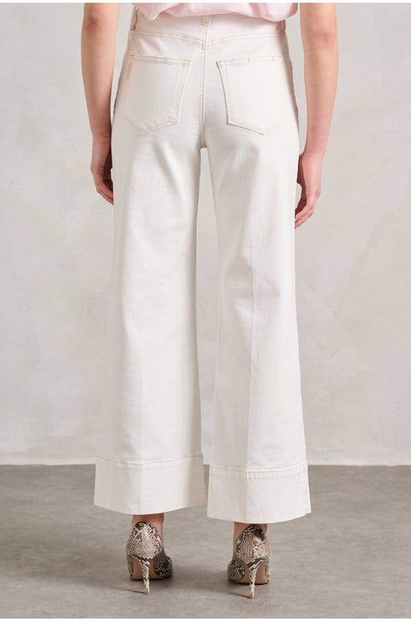 anessa wide jean with welt pockets in toasted ecru
